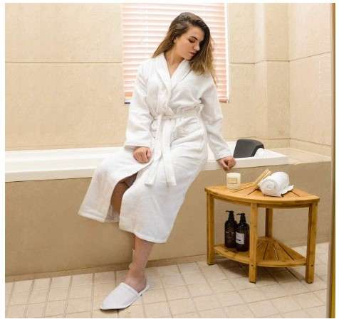 6 Bamboo Shower Bench Ideas for Your Bathroom 9 Bamfan Bamboo Corner Shower Bench