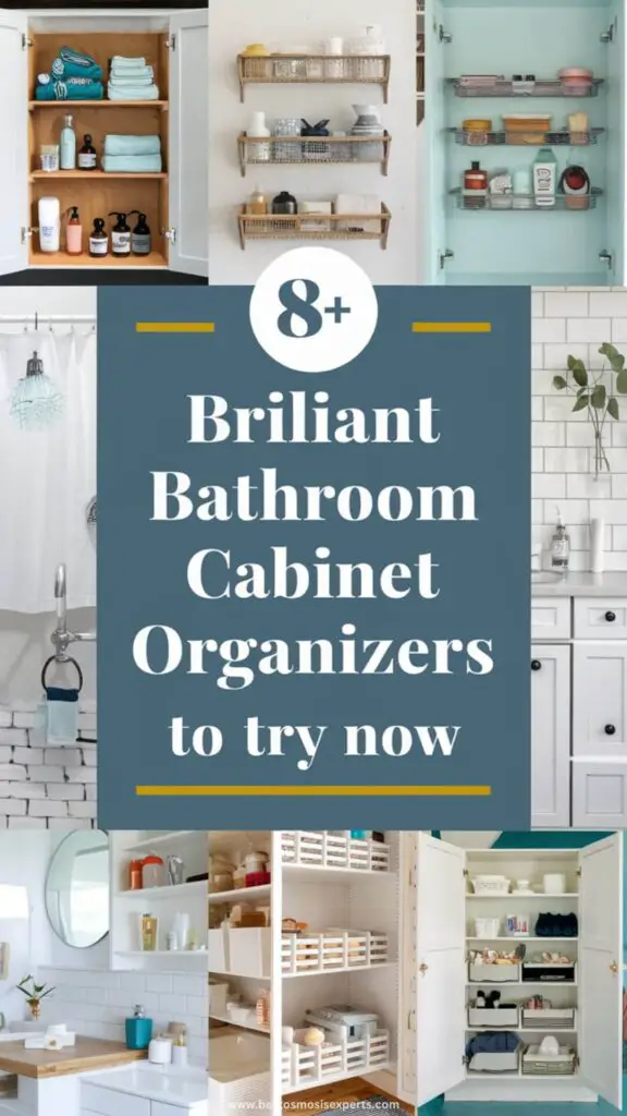 8 Genius Bathroom Cabinet Organizers to Declutter Your Space 9 Bathroom Cabinet Organizers Ideas
