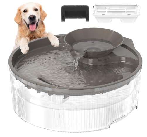 Dog Water Fountain 1.3Gal170Oz5L Large Capacity Pet Cat Water Fountain