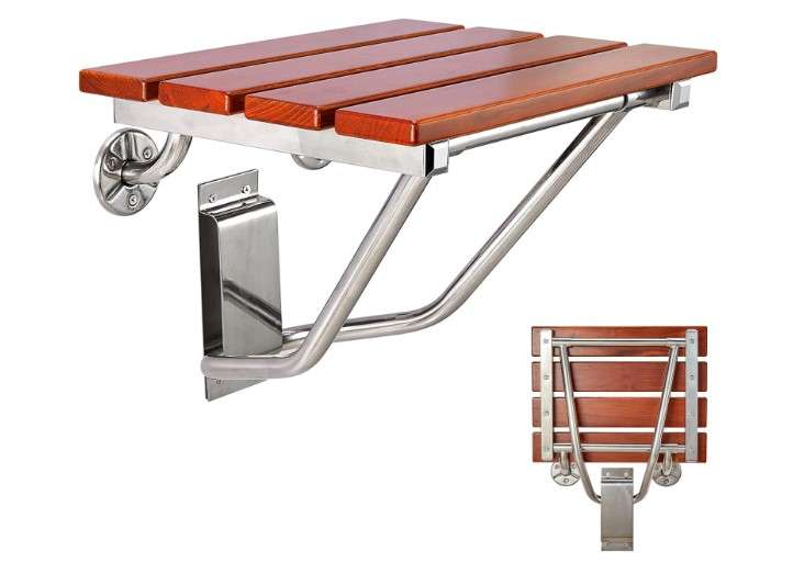 Waterproof Wooden Shower Bench Ideas: The Ultimate Guide 3 Folding Shower Seat and Bench Wall Mounted