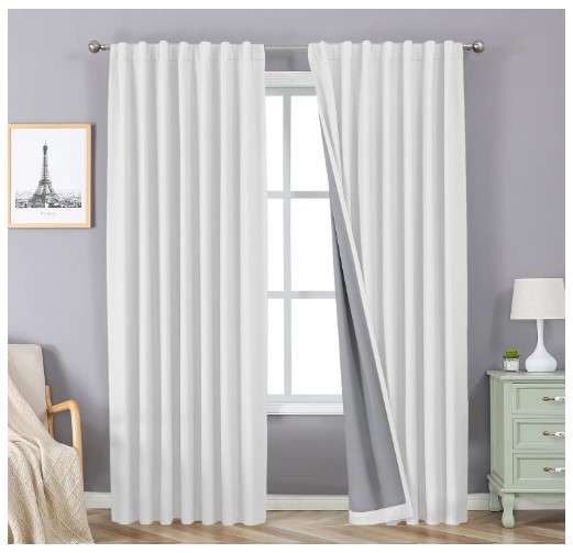 White Blackout Curtains for Bedroom: A Must-Have for a Good Nights Sleep 7 Joydeco 100% Blackout Curtains for Bedroom