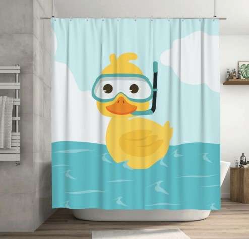 Funny Shower Curtains: A Bathroom Essential 3 Lovetar Cute Duck Kids Shower Curtain