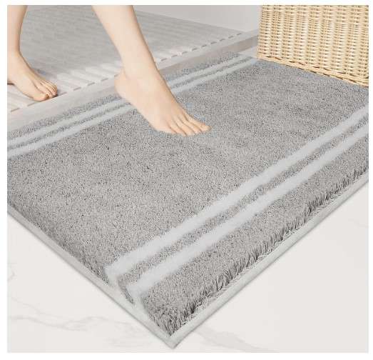 Bathroom Rugs with Rubber Backing: Why is a Must Have 3 PURRUGS Non-Slip Bathroom Rug 20" x 30"
