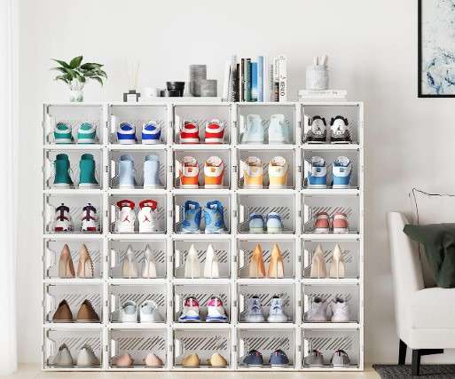 Closet Organizers for Shoes: Which One is Right for You? 7 Shoe Storage, 12 Pack X-Large Shoe Organizer for Closet