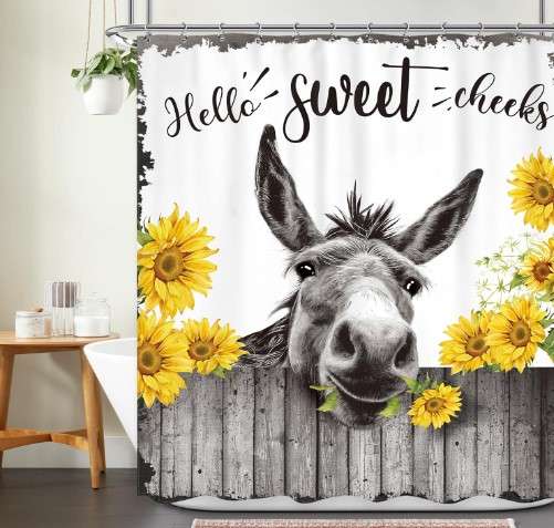 Funny Shower Curtains: A Bathroom Essential 1 Ufeela Funny Donkey Shower Curtain