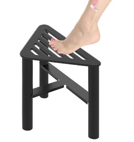 The Best Shower Stools for Shaving | Reviews & Buying Guide 5 VOTZAAQ Metal Corner Shower Bench Stool