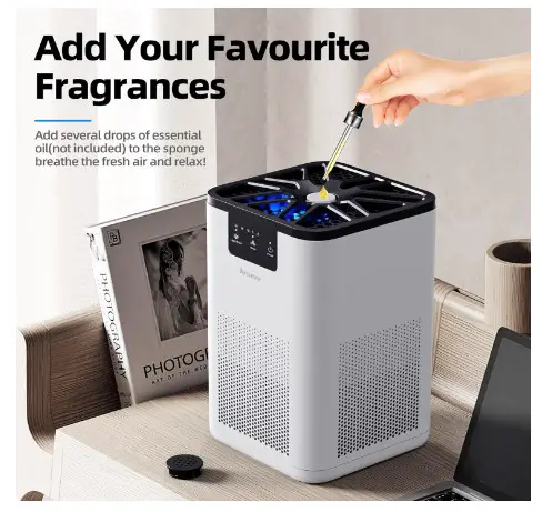 10 Best Air Purifiers Every Pet Owner Needs for a Cleaner Home 3 AROEVE Air Purifiers for Bedroom Air Purifier With Aromatherapy Function For Pet Smoke Pollen Dander Hair Smell