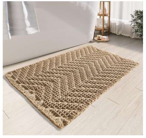 5 Modern Boho Bathroom Rugs: The Ultimate Guide 3 BULULOM Bathroom Floor Mat,Boho Bath Mat