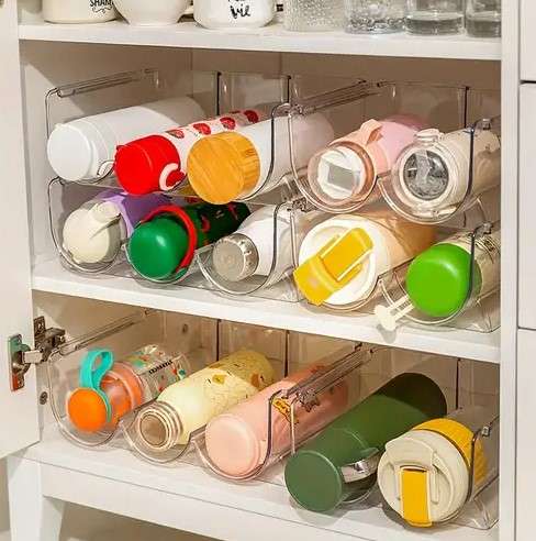 5 Water Bottle Storage Ideas for Your Home 3 Cabinet Water Bottle Organizer