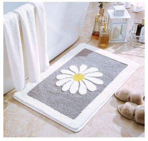 Cute Bathroom Rugs: The Best Rugs for a Stylish and Functional Bathroom 9 Dorruger Rugs Mat, Cute White Flower Bath Rugs Fluffy Soft Superfine Fiber Rugs