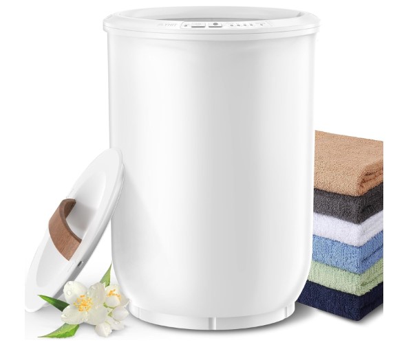 The Best Towel Warmers for Small Bathrooms 5 FLYHIT Large Towel Warmer for Bathroom - Heated Towel Warmers Bucket