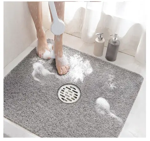 The Best Non-Slip Shower Mats for Small Bathrooms 5 HITSLAM Square Shower Mat, 24 x 24 Inch Non Slip Bath Mat for Tub