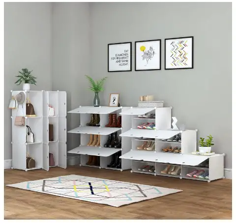 Modern Shoes Rack Design Ideas: Say Goodbye to Clutter 9 HOMIDEC Shoe Rack, 6 Tier Shoe Storage Cabinet 24 Pair Plastic Shoe Shelves Organizer for Closet Hallway Bedroom Entryway