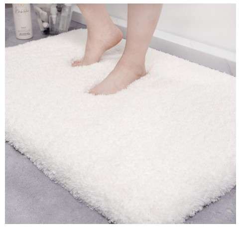 Large Plush Bathroom Rugs: The Ultimate Guide 5 ILANGO White Bathroom Rug Super Absorbent, Washable Bath Mat Non Slip for Floor