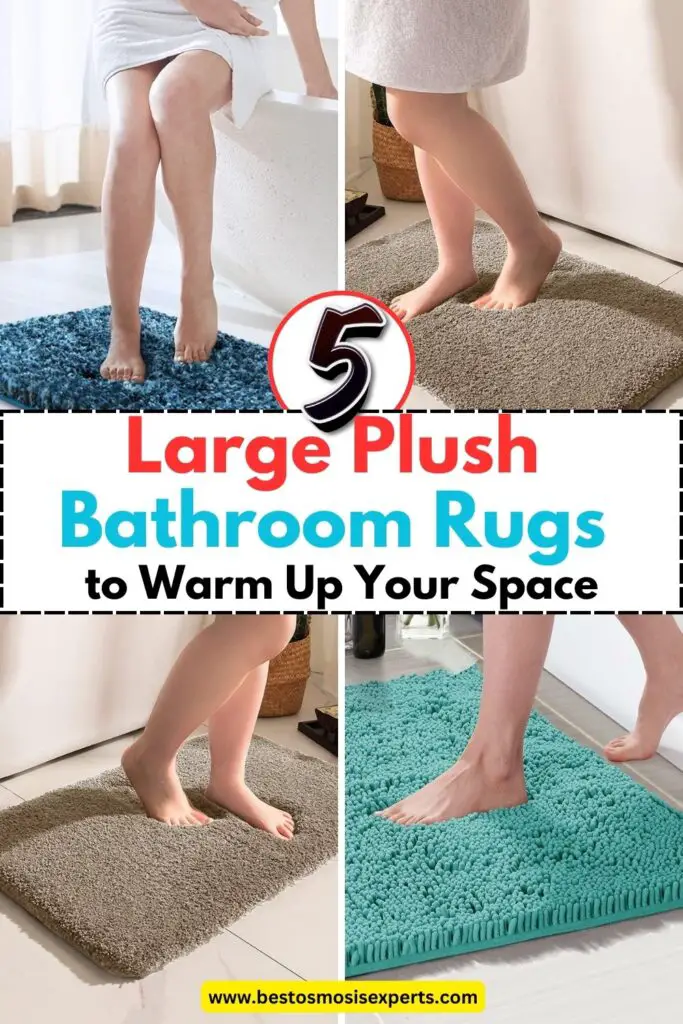 Large Plush Bathroom Rugs