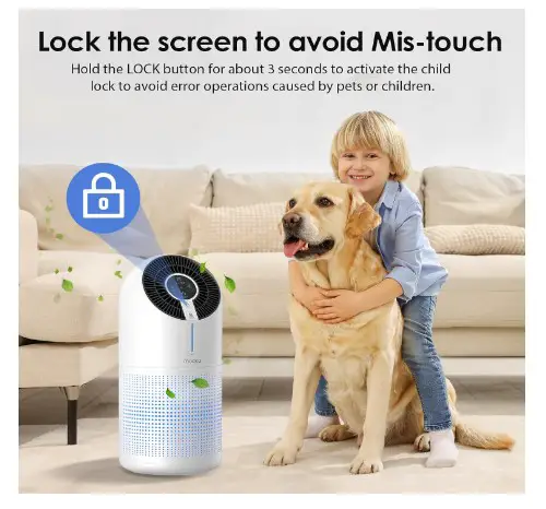 10 Best Air Purifiers Every Pet Owner Needs for a Cleaner Home 9 MOOKA Air Purifiers for Home Large Room up to 1095ft², H13 HEPA Filter Air Cleaner for Pets