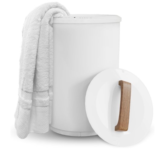 The Best Towel Warmers for Small Bathrooms 1 SAMEAT Heated Towel Warmers for Bathroom - Large Towel Warmer Bucket