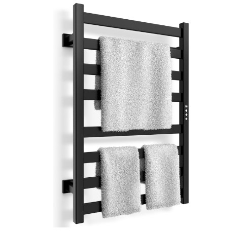 The Best Towel Warmers for Small Bathrooms 9 Towel Warmer, 8 Bars Towel Heater Rack for Bathroom, Stainless Steel Electric Towel Dryer Wall-Mounted Bath Heater
