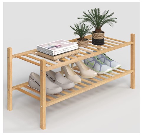 Modern Shoes Rack Design Ideas: Say Goodbye to Clutter 1 Z&L HOUSE 2-Tier Shoe Rack for Closet, Stackable Shoes Rack Organizer Free Standing Shoe Shelf for Entryway and Closet Hallway, Multifunctional Bamboo Rack in Different Combinations (2-Tier)