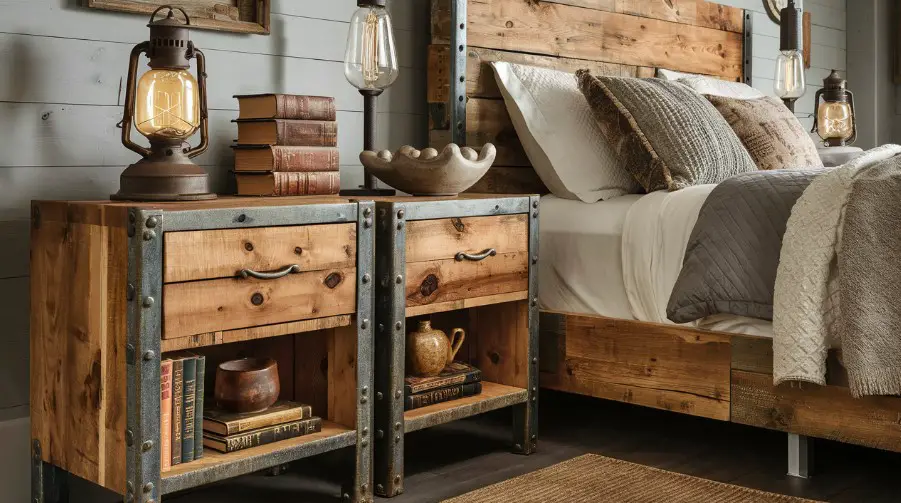 10 Rustic Bedroom Furniture Ideas for a Charming Home 3 Add Rustic Nightstands