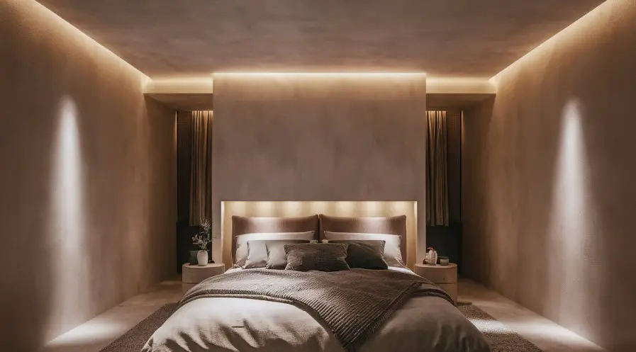 10 Cozy Bedroom Lighting Ideas for a Relaxing Retreat 9 Cove Lighting for Subtle Illumination
