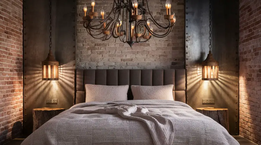 10 Modern Rustic Bedroom Décor Ideas You'll Love 3 Incorporate Rustic Lighting
