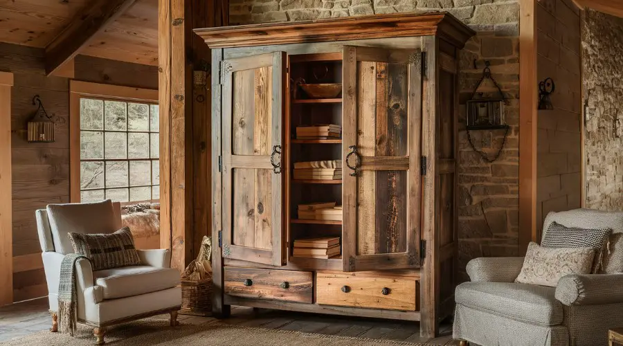 10 Rustic Bedroom Furniture Ideas for a Charming Home 5 Incorporate a Rustic Armoire