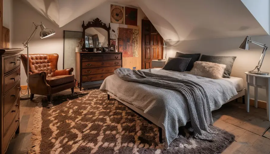 10 Vintage Bedroom Decor Ideas That Will Transport You Back in Time 1 Mix and Match Vintage and Modern Pieces