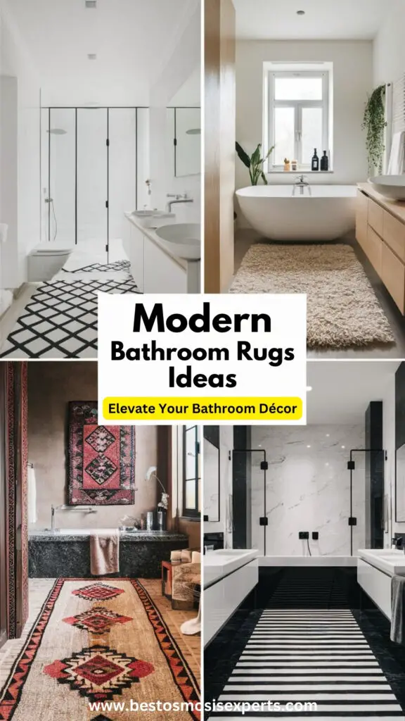 Modern Bathroom Rugs Ideas for a Stylish and Functional Bathroom 15 Modern Bathroom Rugs Ideas