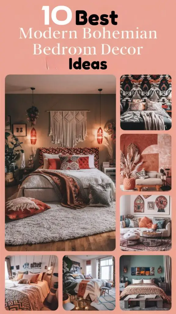 10 Modern Bohemian Bedroom Décor Ideas to Create a Cozy Oasis 11 Modern Bohemian Bedroom Decor Ideas