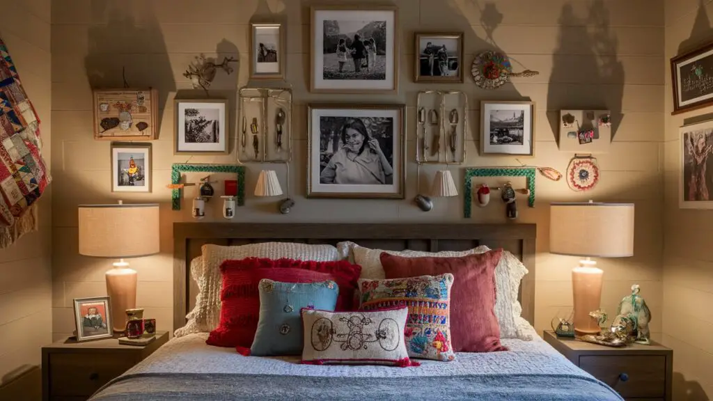 10 Modern Bohemian Bedroom Décor Ideas to Create a Cozy Oasis 10 Personalization Displaying Meaningful Artwork and Mementos