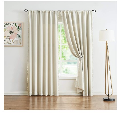 10 Cozy Bedroom Curtains That Will Transform Your Space 15 Pom Pom Curtains for Living Room 63 inch Natural Thermal Insulated Room Darkening Curtain Panels for Bedroom Window Drapes Nursery Kids Guest Room Hotel Ivory