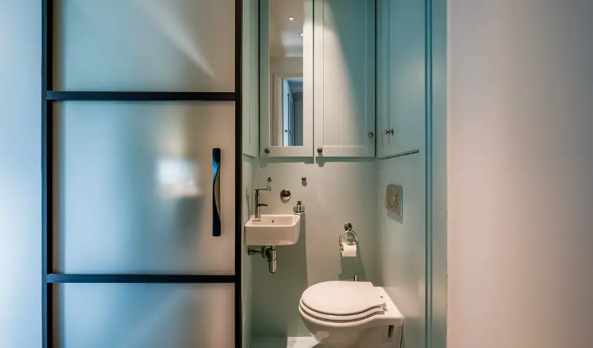 9 Small Toilet Room Decorating Ideas You'll Love 7 Space-Saving Doors