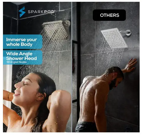 7 Modern Shower Head Types That Will Transform Your Bathroom 1 SparkPod Shower Head - High Pressure Rain - Premium Quality Luxury Design - 1-Min Install - Easy Clean Adjustable Replacement for Your Bathroom Shower Heads (Elegant Brushed Nickel, 6 Inch Square)
