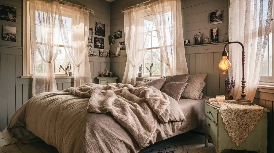 10 Vintage Bedroom Decor Ideas That Will Transport You Back in Time 10 Start with Neutral Colors