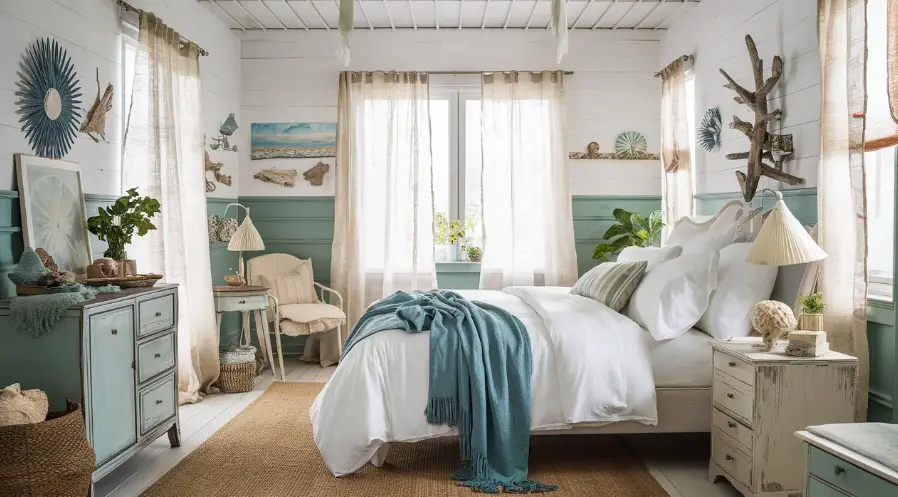 Top 10 Coastal Bedroom Decor Elements for a Beachy Vibe 1 Start with a Neutral Color Palette
