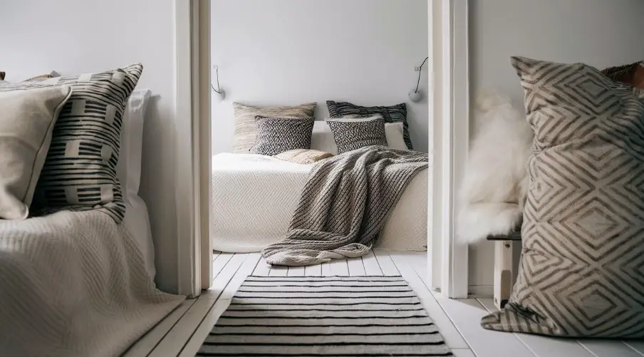 10 Scandinavian Bedroom Décor Ideas for a Serene and Inviting Retreat 8 Use Patterns to Create Balance