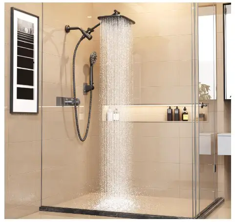 7 Modern Shower Head Types That Will Transform Your Bathroom 5 Veken Combo 12 inch Shower Head with Extension Arm - Wide Rainfall with Combination Handheld Water Spray - Adjustable Showerhead with Anti-Clog Nozzles - High Pressure Rain Fall Hose - Matte Black