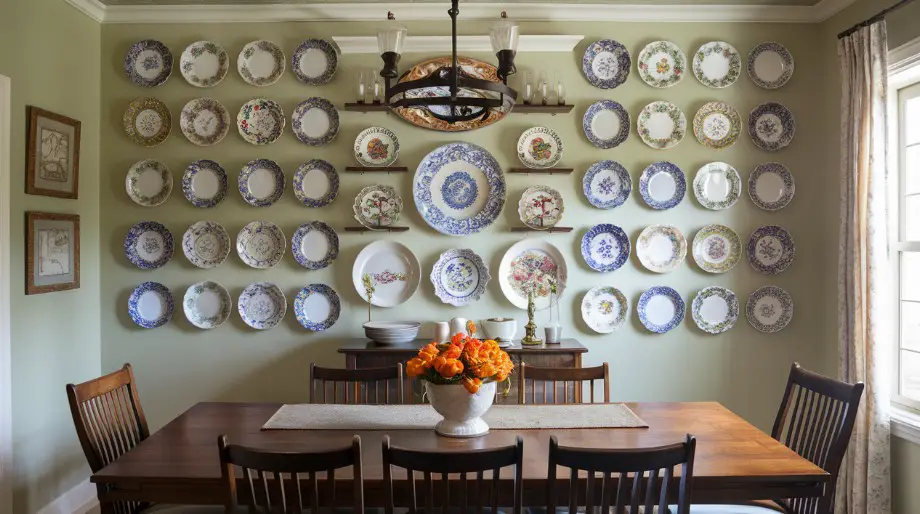 10 Beautiful Dining Room Wall Décor Ideas for Every Style 9 Artful Plate Displays: Culinary Inspiration