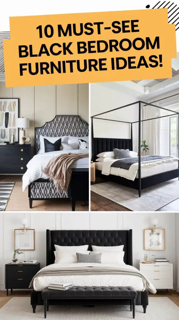 10 Stunning Black Bedroom Furniture Ideas for a Luxurious Look 11 Black Bedroom Furniture Ideas
