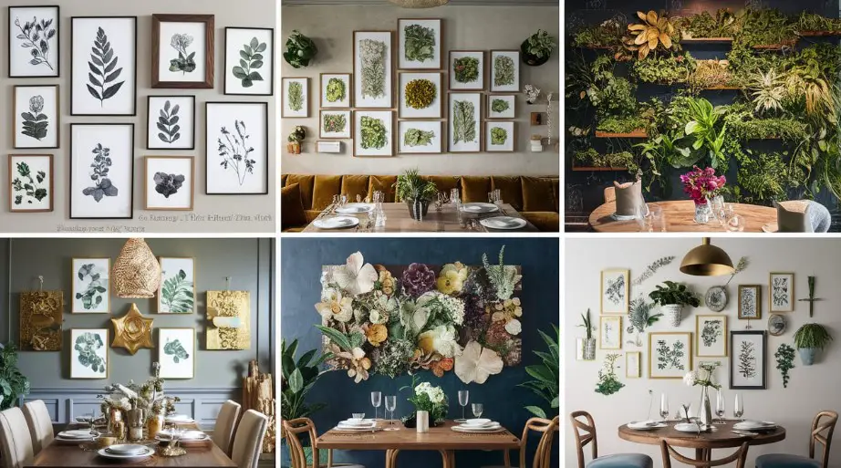 10 Beautiful Dining Room Wall Décor Ideas for Every Style 13 Botanical Wall Art: Nature Indoors
