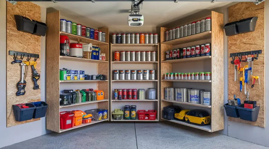 6 Genius Garage Shelving Ideas to Declutter Your Space 3 Corner Shelves