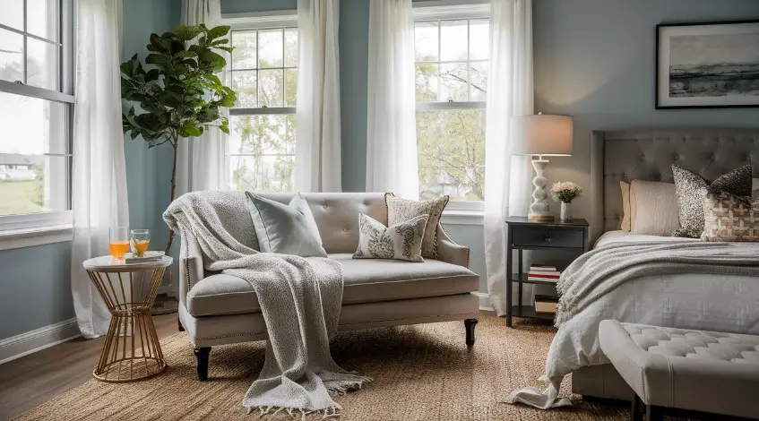 10 Modern Bedroom Design Ideas that Both Partners Will Love 4 Designated Seating Area