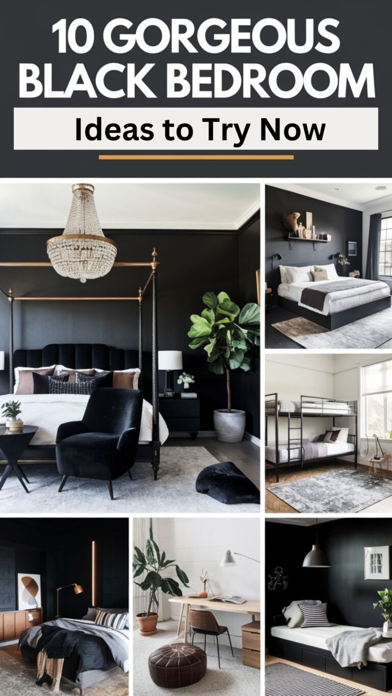 10 Elegant Black Bedroom Ideas for a Stylish Makeover