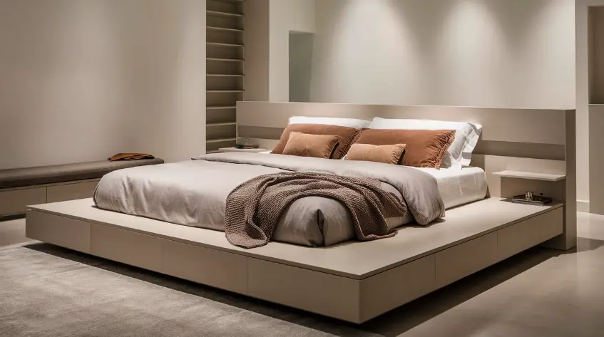 10 Master Luxurious Modern Bedroom Ideas to Refresh Your Space 1 Embrace Minimalism with a Sleek Platform Bed