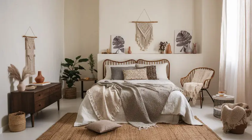 10 Dreamy Boho Bedroom Decor Ideas for a Relaxing Retreat 3 Embrace Muted Colors