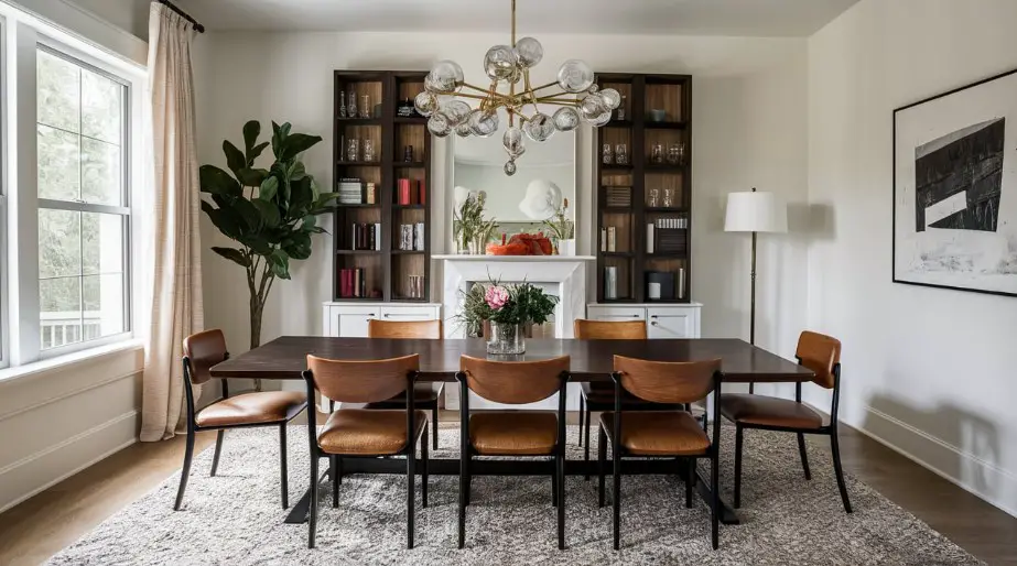10 Beautiful Dining Room Wall Décor Ideas for Every Style 7 Floating Shelves: Functional and Stylish