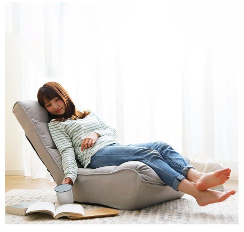 10 Comfy Bedroom Chair Ideas for Relaxing in Style 11 Indoor Chaise Lounge Chair, 3 Angles Adjustable Floor Chair, Folding Lazy Sofa Couch for Teens and Adults, Cushion Padded Comfy Chair for Living Room and Bedroom (Light Grey)