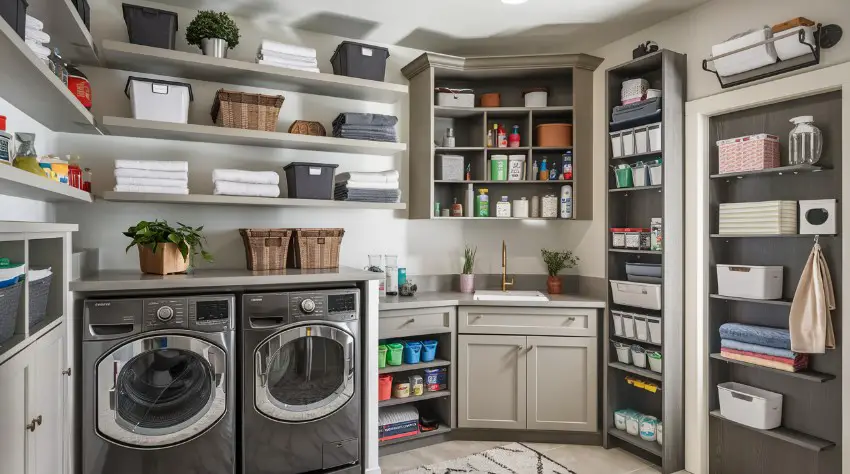 Laundry Room Shelving Ideas