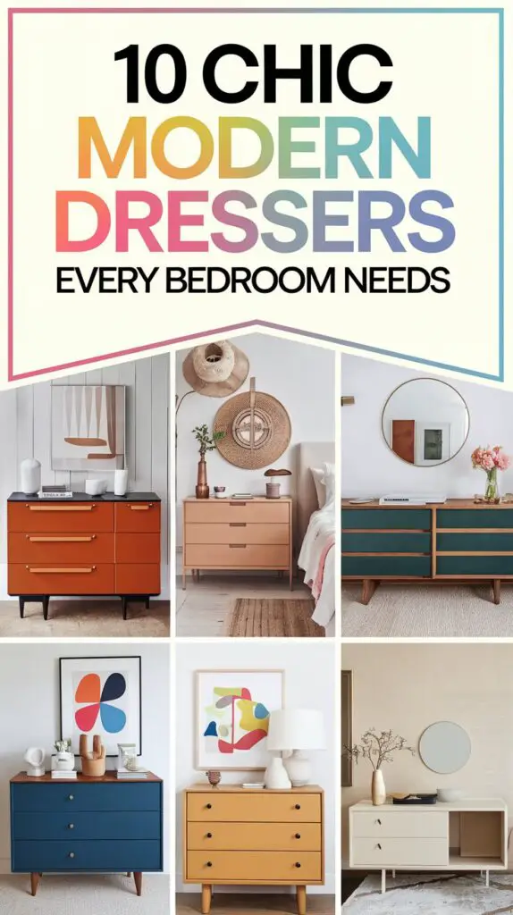 10 Modern Dresser Designs to Elevate Your Bedroom Décor 11 Modern Dresser Designs for Bedroom